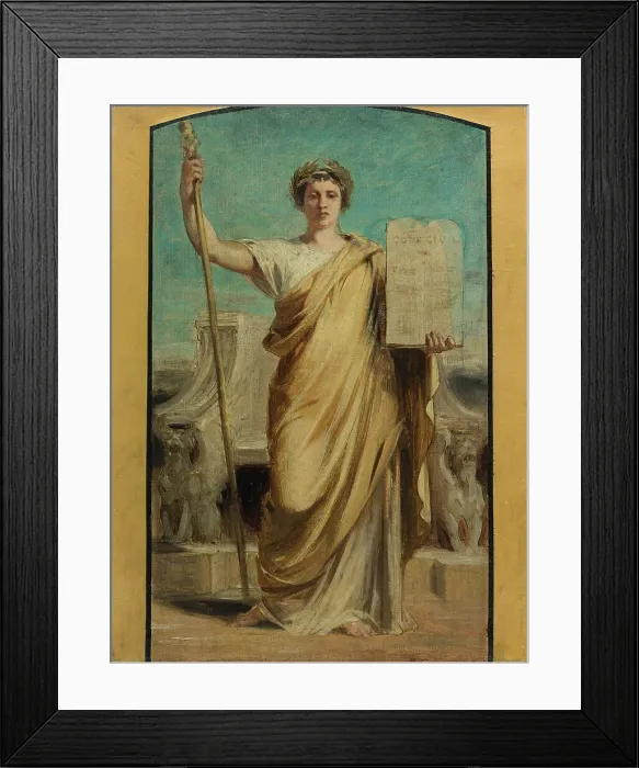 Framed Print : Sketch for the town hall of the 3rd arrondissement - The law, c1875. Creator: Achille Louis Joseph Sirouy Framed Print : Sketch for the town hall of the 3rd arrondissement - The law, c1875. Creator: Achille Louis Joseph Sirouy