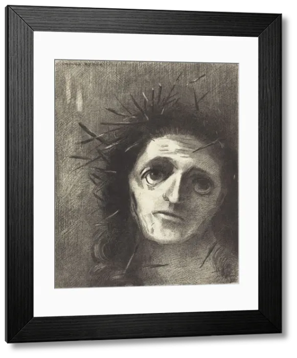 Framed Print : Christ, 1887. Creator: Odilon Redon Framed Print : Christ, 1887. Creator: Odilon Redon