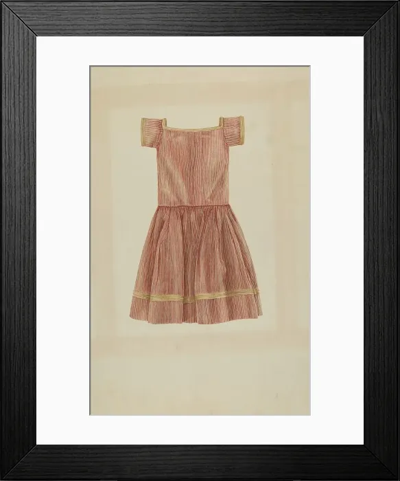 Framed Print : Child's Dress, c. 1938. Creator: Lucien Verbeke Framed Print : Child's Dress, c. 1938. Creator: Lucien Verbeke