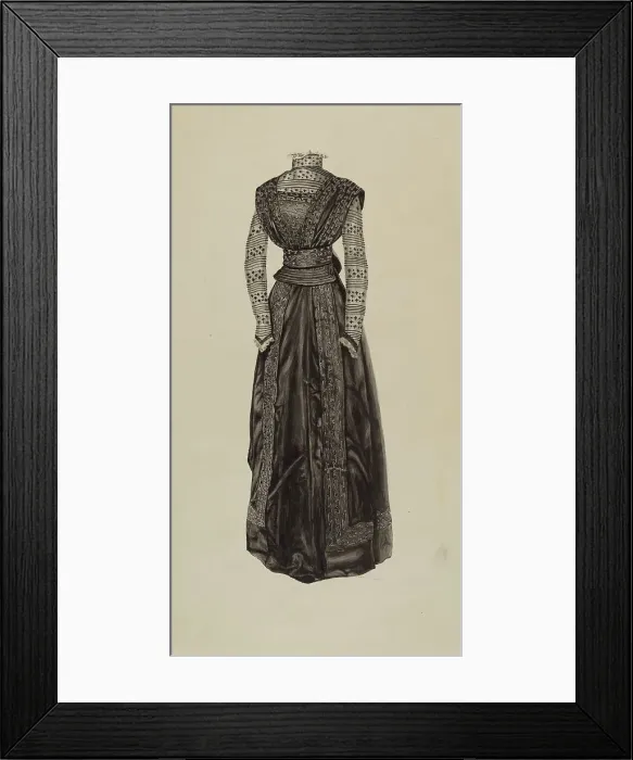 Framed Print : Street Dress, c. 1937. Creator: Lucien Verbeke Framed Print : Street Dress, c. 1937. Creator: Lucien Verbeke