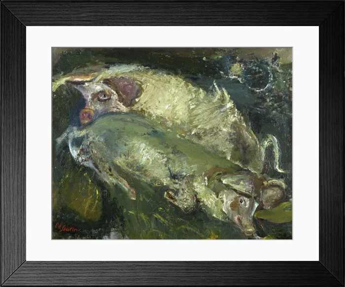 Framed Print : Pigs, 1941-1942. Creator: Chaim Soutine