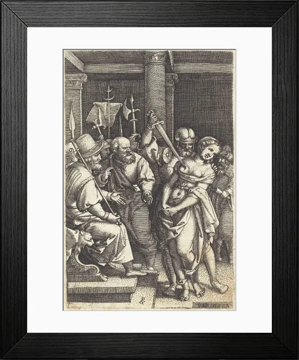Framed Print : Virginius Killing His Daughter, c. 1546 / 1547. Creator: Georg Pencz Framed Print : Virginius Killing His Daughter, c. 1546 / 1547. Creator: Georg Pencz
