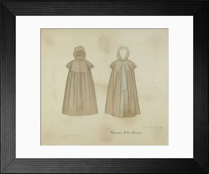 Framed Print : Shaker Cape, 1935 / 1942. Creator: Francis Bruner Framed Print : Shaker Cape, 1935 / 1942. Creator: Francis Bruner