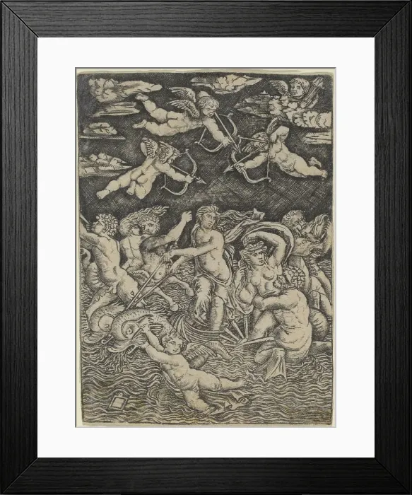 Framed Print : The Triumph of Galatea, c. 1520. Creator: Peregrino da Cesena Framed Print : The Triumph of Galatea, c. 1520. Creator: Peregrino da Cesena