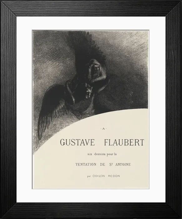 Framed Print : Frontispiece, 1889. Creator: Odilon Redon Framed Print : Frontispiece, 1889. Creator: Odilon Redon
