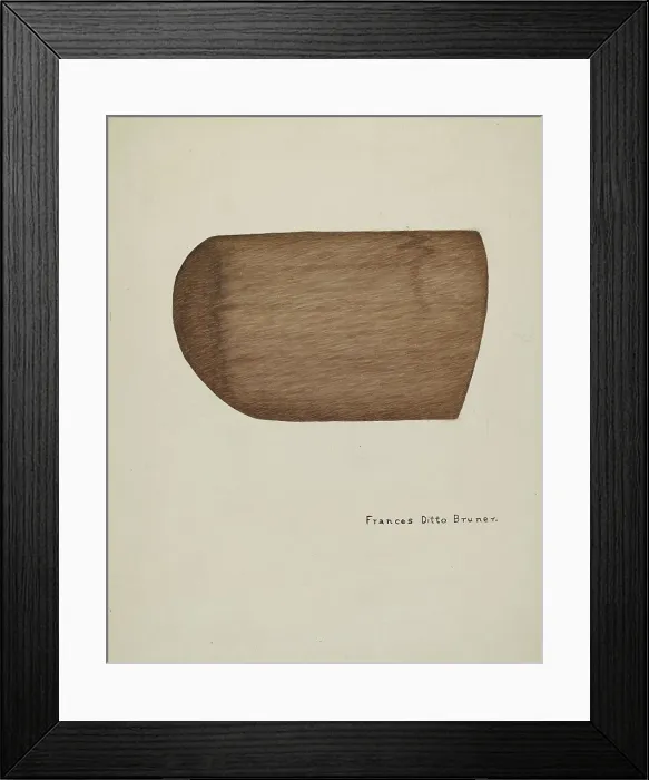 Framed Print : Shaker Bonnet Mold, 1935 / 1942. Creator: Francis Bruner