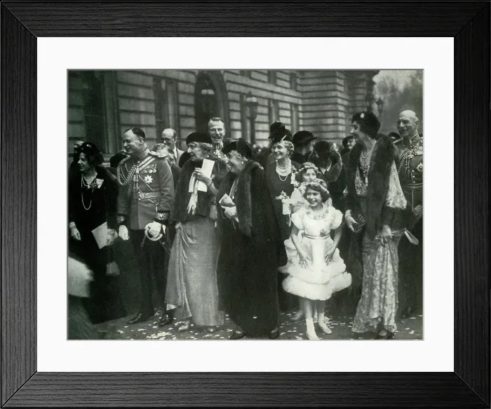Framed Print : Royal wedding, London, 6 November 1935, (1947). Creator: Unknown Framed Print : Royal wedding, London, 6 November 1935, (1947). Creator: Unknown