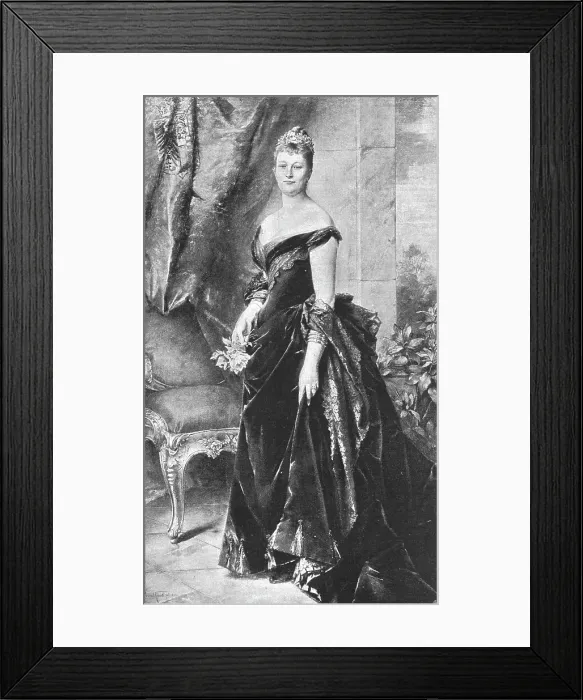 Framed Print : HIM Augusta Victoria, German Empress; after Conrad Kiesel, 1891. Creator: Unknown Framed Print : HIM Augusta Victoria, German Empress; after Conrad Kiesel, 1891. Creator: Unknown