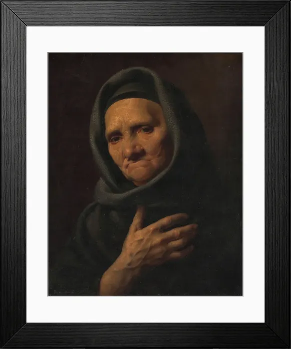 Framed Print : Portrait of an old woman. Creator: Fedor Petrovic Cumakov Framed Print : Portrait of an old woman. Creator: Fedor Petrovic Cumakov