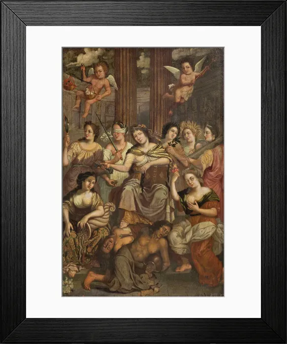 Framed Print : The Triumph of the Communal Administration, 1690. Creator: Follet, Hubert (1652-1722 / 23) Framed Print : The Triumph of the Communal Administration, 1690. Creator: Follet, Hubert (1652-1722 / 23)