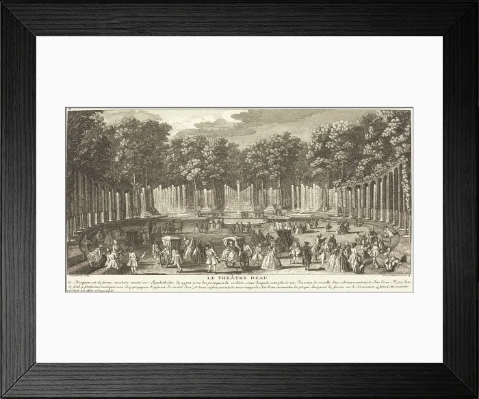 Framed Print : The Theatre of Water (Le Théâtre d'Eau). Creator: Jacques Rigaud Framed Print : The Theatre of Water (Le Théâtre d'Eau). Creator: Jacques Rigaud