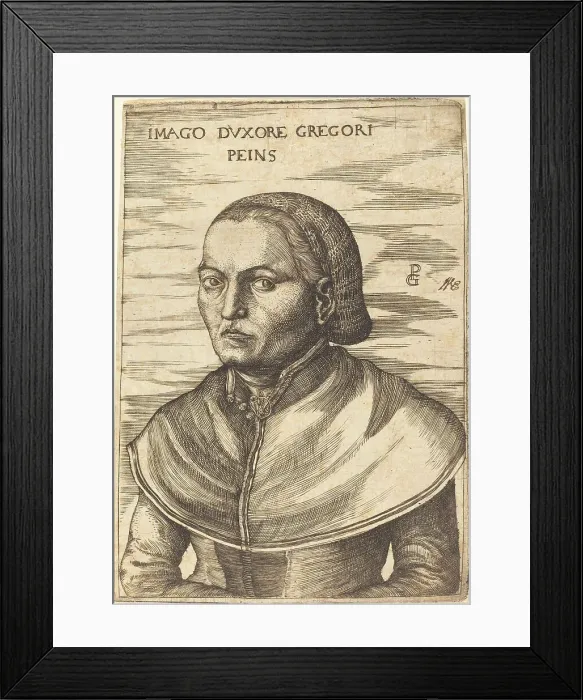Framed Print : Wife of Georg Pencz. Creator: Unknown Framed Print : Wife of Georg Pencz. Creator: Unknown
