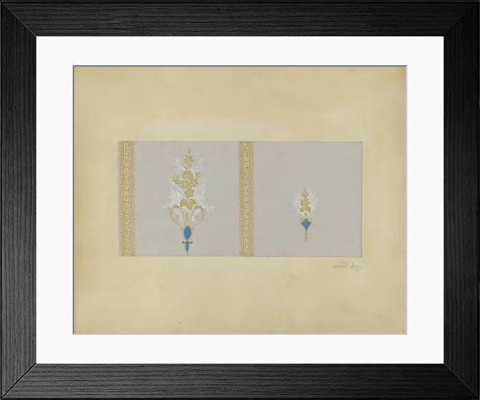 Framed Print : Wall Paper, c. 1937. Creator: Vincent Burzy Framed Print : Wall Paper, c. 1937. Creator: Vincent Burzy