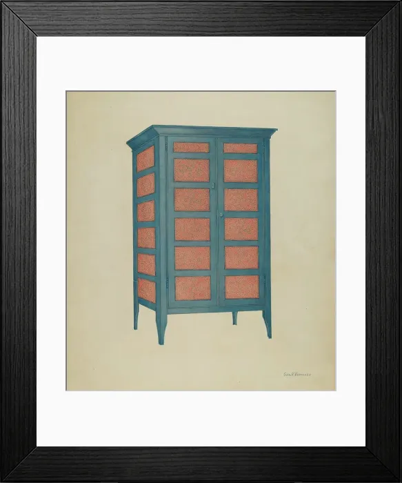Framed Print : Food Safe, c. 1939. Creator: George V. Vezolles Framed Print : Food Safe, c. 1939. Creator: George V. Vezolles