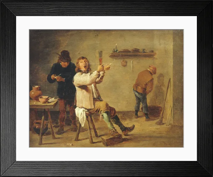 Framed Print : The Drinking Song, between 1630 and 1690. Creator: David Teniers II Framed Print : The Drinking Song, between 1630 and 1690. Creator: David Teniers II