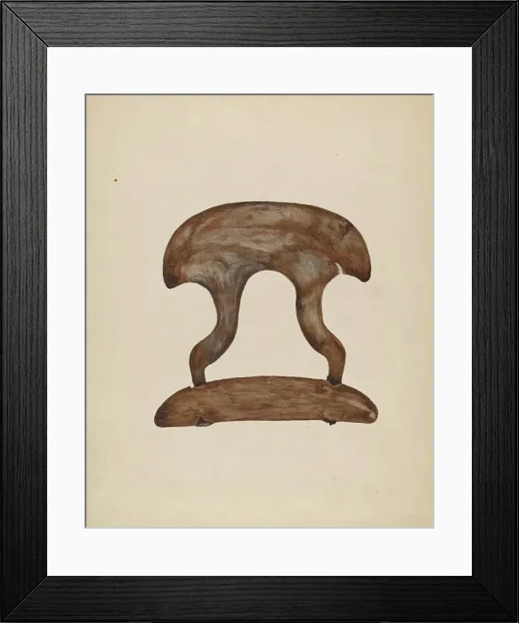 Framed Print : Butter Molder, 1935 / 1942. Creator: Della Button Framed Print : Butter Molder, 1935 / 1942. Creator: Della Button