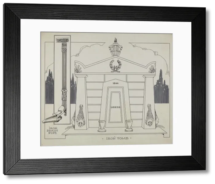 Framed Print : Iron Tomb, c. 1936. Creator: Thomas Byrne Framed Print : Iron Tomb, c. 1936. Creator: Thomas Byrne