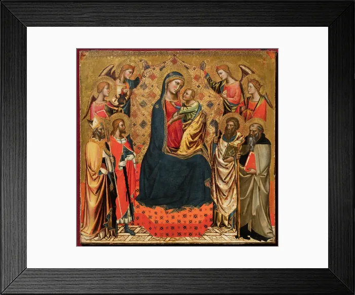 Framed Print : Sacra conversazione, ca 1370. Creator: Gerini, Niccolo di Pietro (ca. 1350-1415) Framed Print : Sacra conversazione, ca 1370. Creator: Gerini, Niccolo di Pietro (ca. 1350-1415)