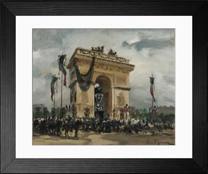Framed Print : Funeral of Victor Hugo, May 31 and June 1, 1885, 1885. Creator: Gabriel Edouard Thurner Framed Print : Funeral of Victor Hugo, May 31 and June 1, 1885, 1885. Creator: Gabriel Edouard Thurner