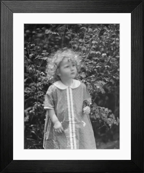 Framed Print : McCormick, Medill, child of, standing outdoors, 1923 May 21. Creator: Arnold Genthe Framed Print : McCormick, Medill, child of, standing outdoors, 1923 May 21. Creator: Arnold Genthe