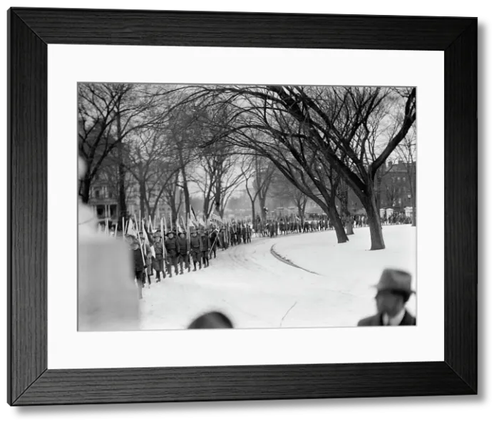 Framed Print : Boy Scouts - Visit of Sir Robert Baden-Powell To DC Reviewing Parade from White House Portico, 1911. Creator: Harris & Ewing. Boy Scouts - Visit of Sir Robert Baden-Powell To DC Reviewing Parade from White House Portico, 1911 Framed Print : Boy Scouts - Visit of Sir Robert Baden-Powell To DC Reviewing Parade from White House Portico, 1911. Creator: Harris & Ewing. Boy Scouts - Visit of Sir Robert Baden-Powell To DC Reviewing Parade from White House Portico, 1911