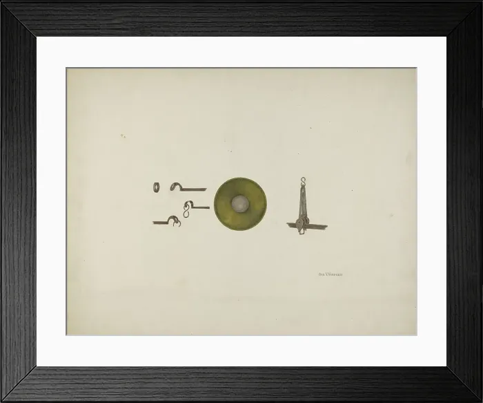 Framed Print : Shaker Scales, 1935 / 1942. Creator: George V. Vezolles Framed Print : Shaker Scales, 1935 / 1942. Creator: George V. Vezolles