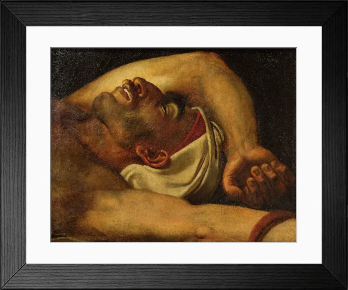 Framed Print : Head of Dead Arab, c. 1810. Creator: Girodet de Roucy Trioson, Anne Louis (1767-1824) Framed Print : Head of Dead Arab, c. 1810. Creator: Girodet de Roucy Trioson, Anne Louis (1767-1824)