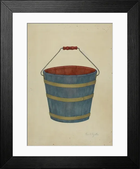 Framed Print : Shaker Bucket, 1941. Creator: George V. Vezolles Framed Print : Shaker Bucket, 1941. Creator: George V. Vezolles