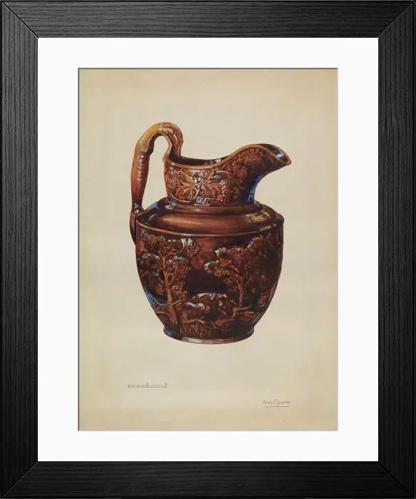 Framed Print : Pitcher, 1935 / 1939. Creator: Charles Caseau Framed Print : Pitcher, 1935 / 1939. Creator: Charles Caseau