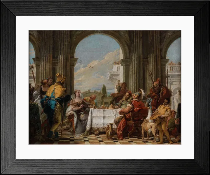 Framed Print : Cleopatra's Banquet, between 1742 and 1743. Creator: Giovanni Battista Tiepolo Framed Print : Cleopatra's Banquet, between 1742 and 1743. Creator: Giovanni Battista Tiepolo