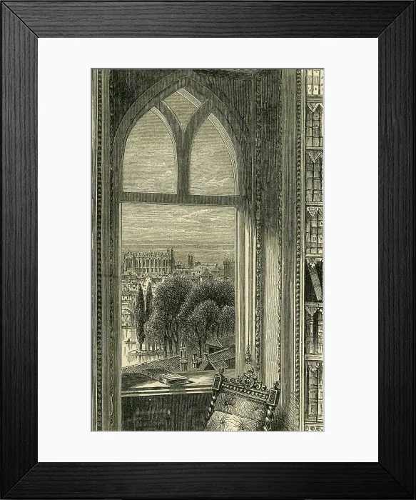 Framed Print : View from the Library Window, Windsor Castle, c1897. Creator: Unknown Framed Print : View from the Library Window, Windsor Castle, c1897. Creator: Unknown