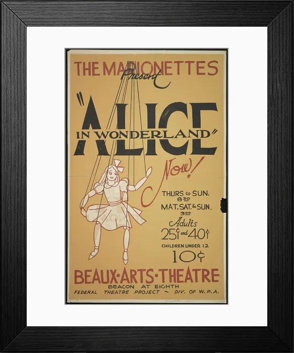 Framed Print : Alice in Wonderland, [193-]. Creator: Unknown