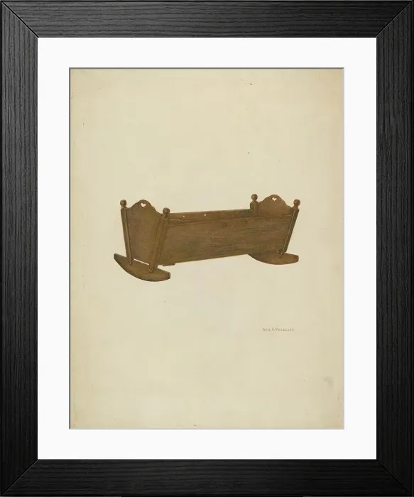 Framed Print : Cradle, 1935 / 1942. Creator: George V. Vezolles Framed Print : Cradle, 1935 / 1942. Creator: George V. Vezolles