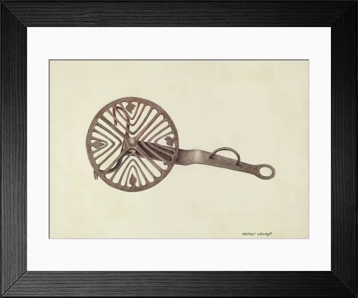 Framed Print : Trivet, c. 1938. Creator: Michael Chomyk Framed Print : Trivet, c. 1938. Creator: Michael Chomyk