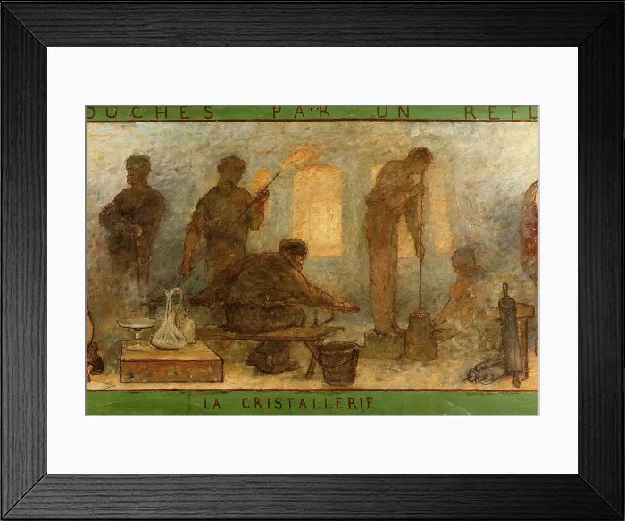 Framed Print : Near or far all trades need to be touched by a reflection of art: Trades: Sketch for the... 1887. Creator: Edmond Eugene Valton Framed Print : Near or far all trades need to be touched by a reflection of art: Trades: Sketch for the... 1887. Creator: Edmond Eugene Valton