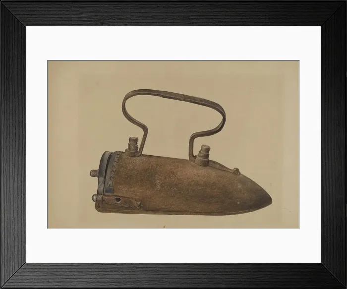 Framed Print : Hand Iron, c. 1939. Creator: Michael Chomyk Framed Print : Hand Iron, c. 1939. Creator: Michael Chomyk