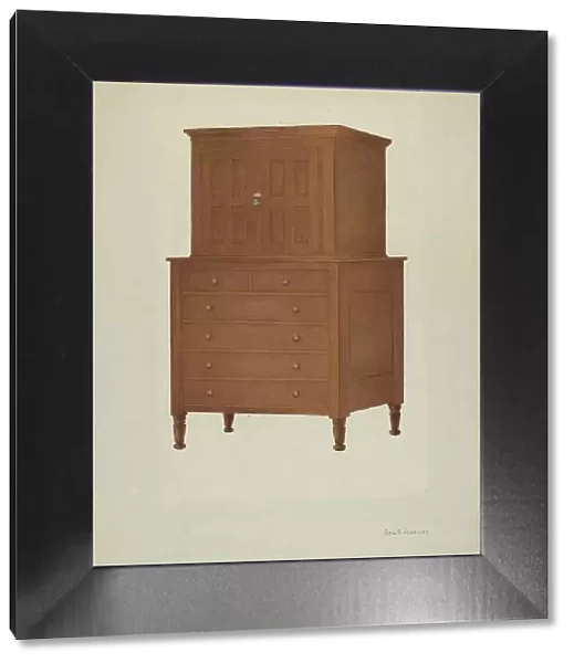 Shaker Cabinet, 1935 / 1942. Creator: George V. Vezolles