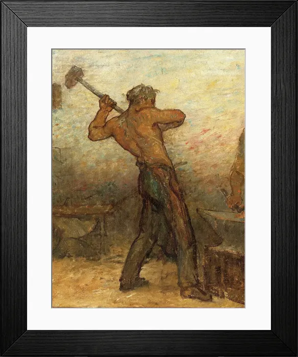 Framed Print : Near or far all trades need to be touched by a reflection of art: Trades: Sketch for the... 1887. Creator: Edmond Eugene Valton Framed Print : Near or far all trades need to be touched by a reflection of art: Trades: Sketch for the... 1887. Creator: Edmond Eugene Valton