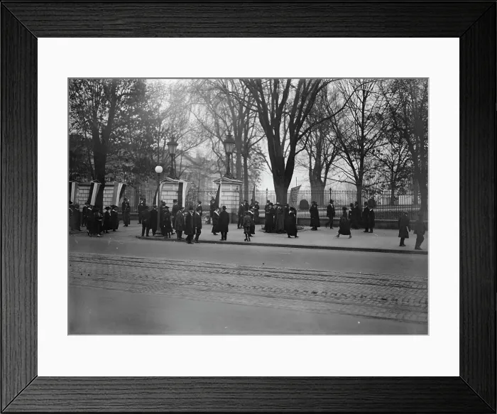 Framed Print : Woman Suffrage - Pickets, 1917. Creator: Harris & Ewing. Woman Suffrage - Pickets, 1917. Creator: Harris & Ewing Framed Print : Woman Suffrage - Pickets, 1917. Creator: Harris & Ewing. Woman Suffrage - Pickets, 1917. Creator: Harris & Ewing