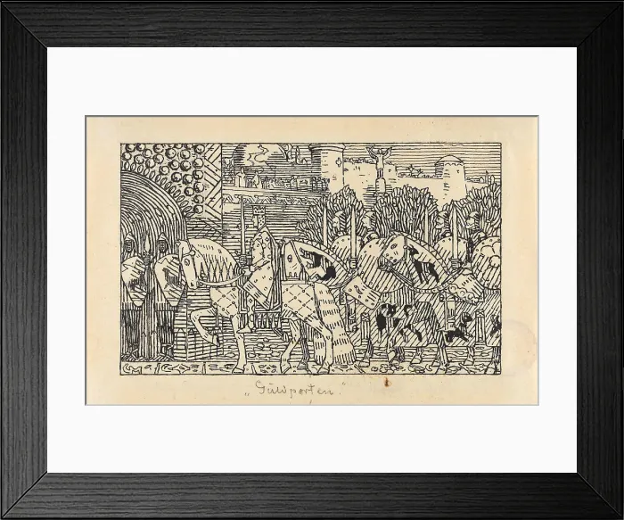 Framed Print : The Entry of King Sigurd and his men into Miklagard, 1899. Creator: Munthe, Gerhard (1849-1929) Framed Print : The Entry of King Sigurd and his men into Miklagard, 1899. Creator: Munthe, Gerhard (1849-1929)
