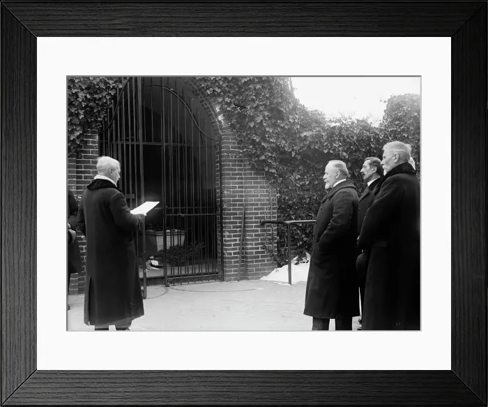 Framed Print : Serbian Mission To The U.S. at Mount Vernon, with Sec. Lansing, 1918. Creator: Harris & Ewing. Serbian Mission To The U.S. at Mount Vernon, with Sec. Lansing, 1918. Creator: Harris & Ewing Framed Print : Serbian Mission To The U.S. at Mount Vernon, with Sec. Lansing, 1918. Creator: Harris & Ewing. Serbian Mission To The U.S. at Mount Vernon, with Sec. Lansing, 1918. Creator: Harris & Ewing