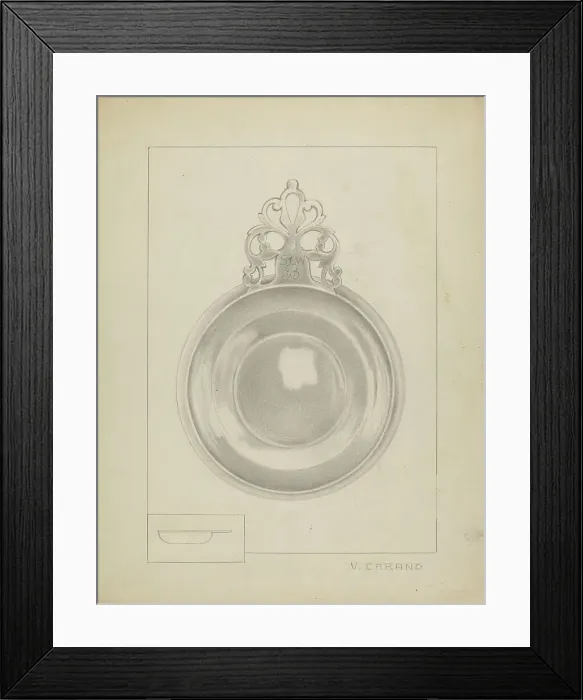 Framed Print : Silver Porringer, 1935 / 1942. Creator: Vincent Carano