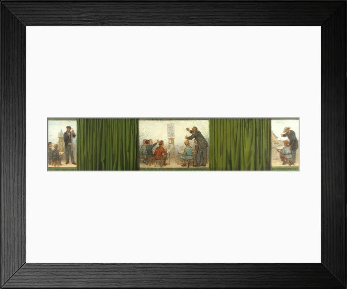 Framed Print : Draw children, to later support the industrial honour of the French Republic: Sketch for... 1879. Creator: Edmond Eugene Valton Framed Print : Draw children, to later support the industrial honour of the French Republic: Sketch for... 1879. Creator: Edmond Eugene Valton