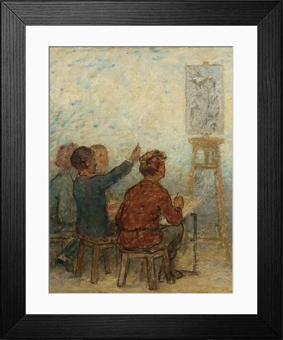 Framed Print : Draw children, to later support the industrial honour of the French Republic: Sketch for... 1879. Creator: Edmond Eugene Valton Framed Print : Draw children, to later support the industrial honour of the French Republic: Sketch for... 1879. Creator: Edmond Eugene Valton
