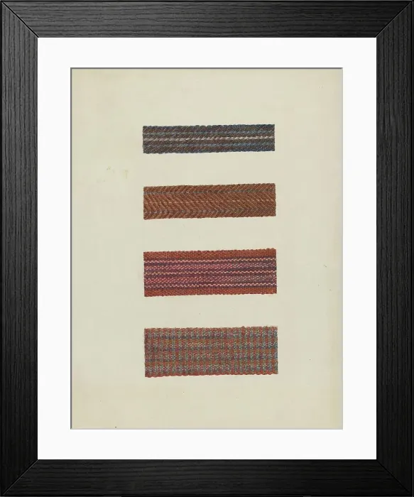 Framed Print : Shaker Rug Binding Tapes, c. 1937. Creator: Helen Dana Framed Print : Shaker Rug Binding Tapes, c. 1937. Creator: Helen Dana