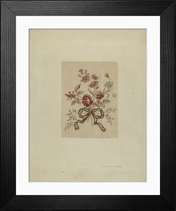 Framed Print : Printed Linen, c. 1937. Creator: Millia Davenport Framed Print : Printed Linen, c. 1937. Creator: Millia Davenport