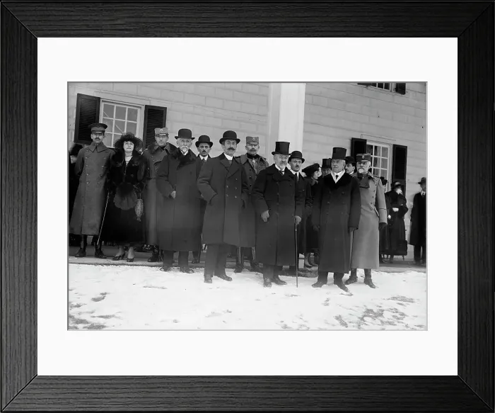 Framed Print : Serbian Mission To The U.S. at Mount Vernon, with Sec. Lansing, 1918. Creator: Harris & Ewing. Serbian Mission To The U.S. at Mount Vernon, with Sec. Lansing, 1918. Creator: Harris & Ewing Framed Print : Serbian Mission To The U.S. at Mount Vernon, with Sec. Lansing, 1918. Creator: Harris & Ewing. Serbian Mission To The U.S. at Mount Vernon, with Sec. Lansing, 1918. Creator: Harris & Ewing