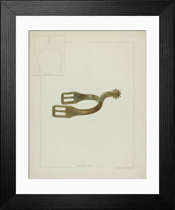 Framed Print : Spur, c. 1936. Creator: Alfred Walbeck Framed Print : Spur, c. 1936. Creator: Alfred Walbeck