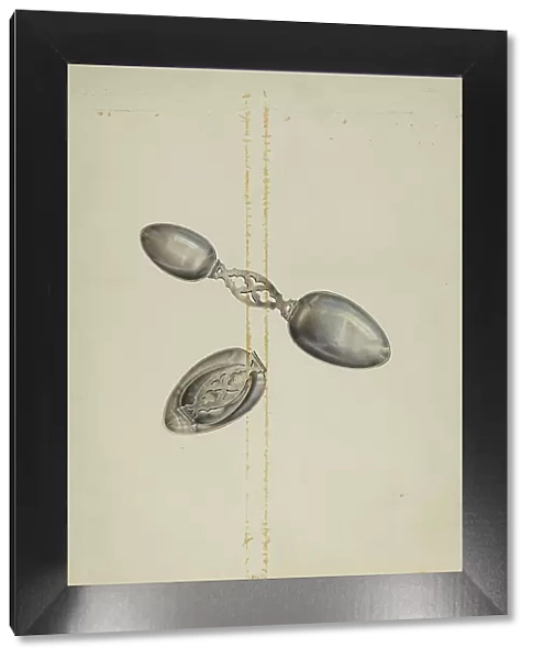 Silver Folding Spoon, c. 1939. Creator: Alfred Walbeck