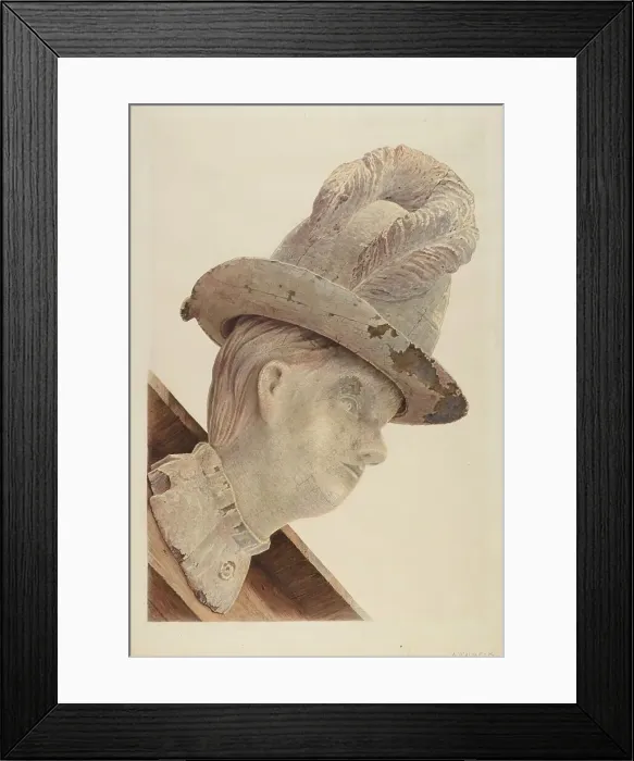 Framed Print : Figurehead, 1935 / 1942. Creator: Alfred Walbeck Framed Print : Figurehead, 1935 / 1942. Creator: Alfred Walbeck